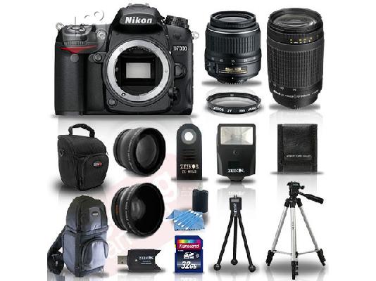 PoulaTo: Nikon D7000 16.2MP DSLR φωτογραφική μηχανή με φακό 18-140mm, 55-300mm φακό Extra, τσάντα & 32GB Κάρτα μνήμης